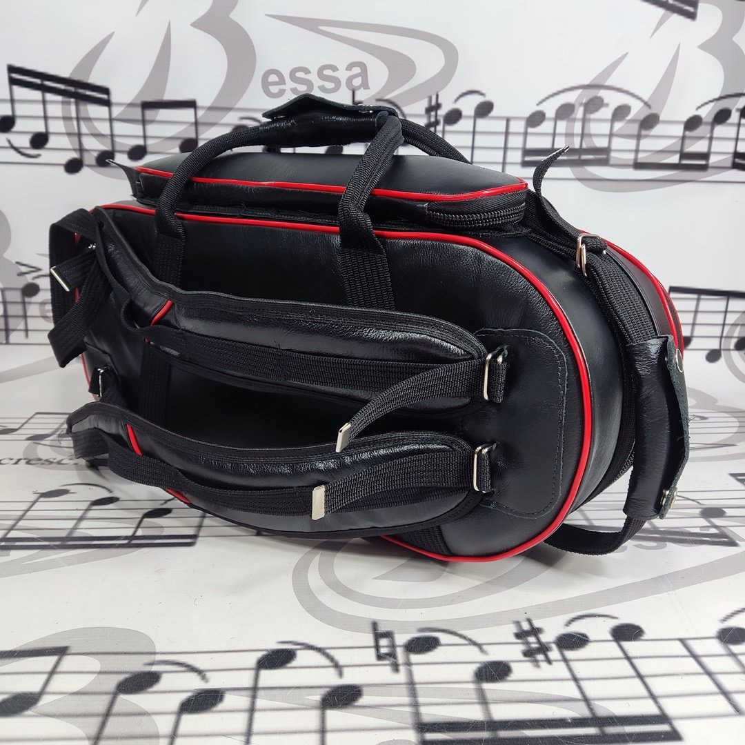 Case para um Trompete couro preto Bolso Extra - vivo vermelho - Imagem 5
