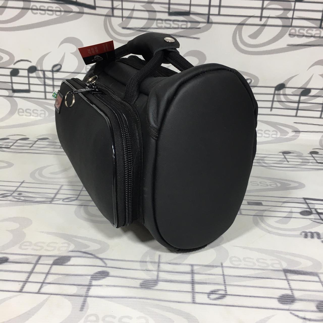 Capa Para Cornet Couro Preto - Imagem 6