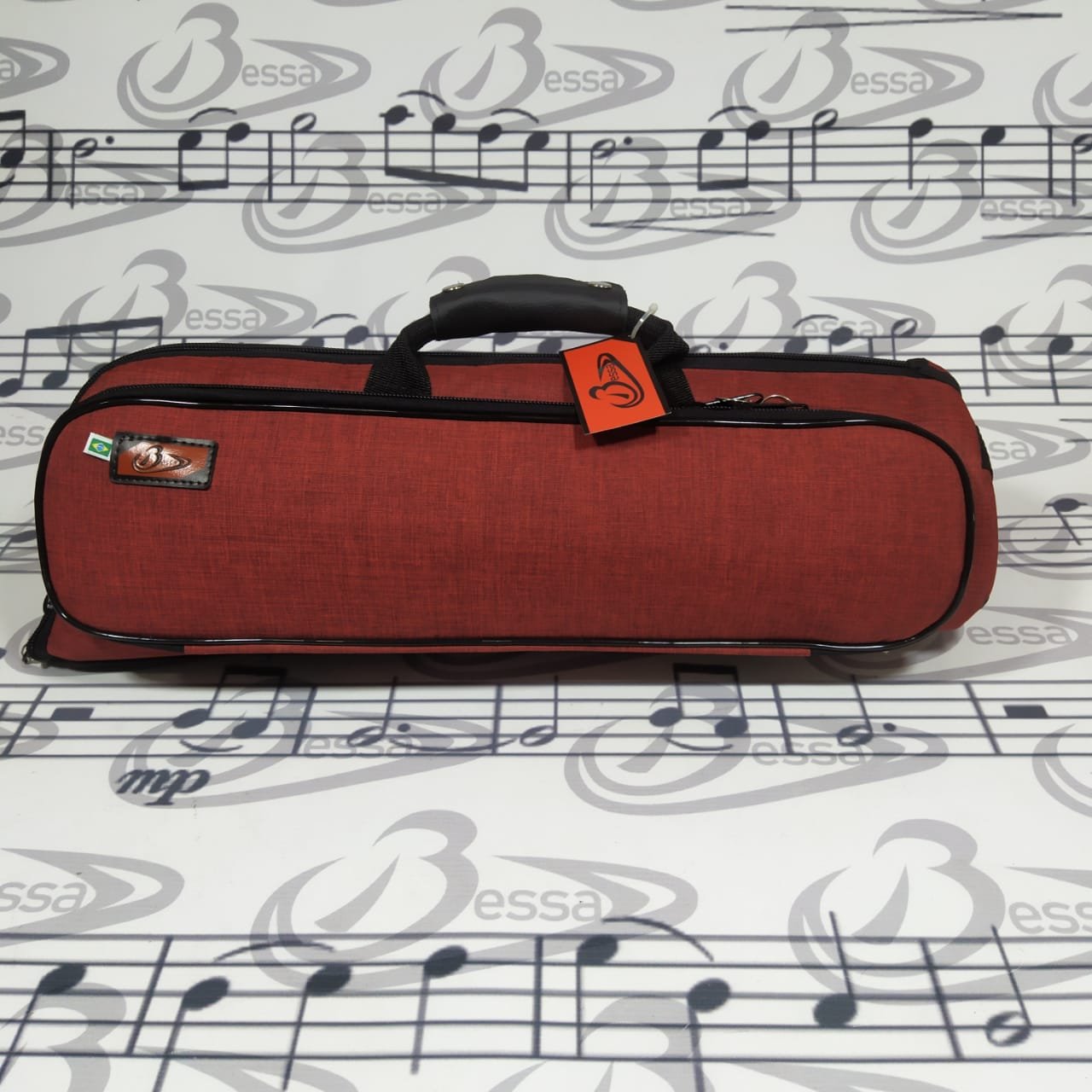 Capa/bag para trompete Nylon vermelho - Imagem 3