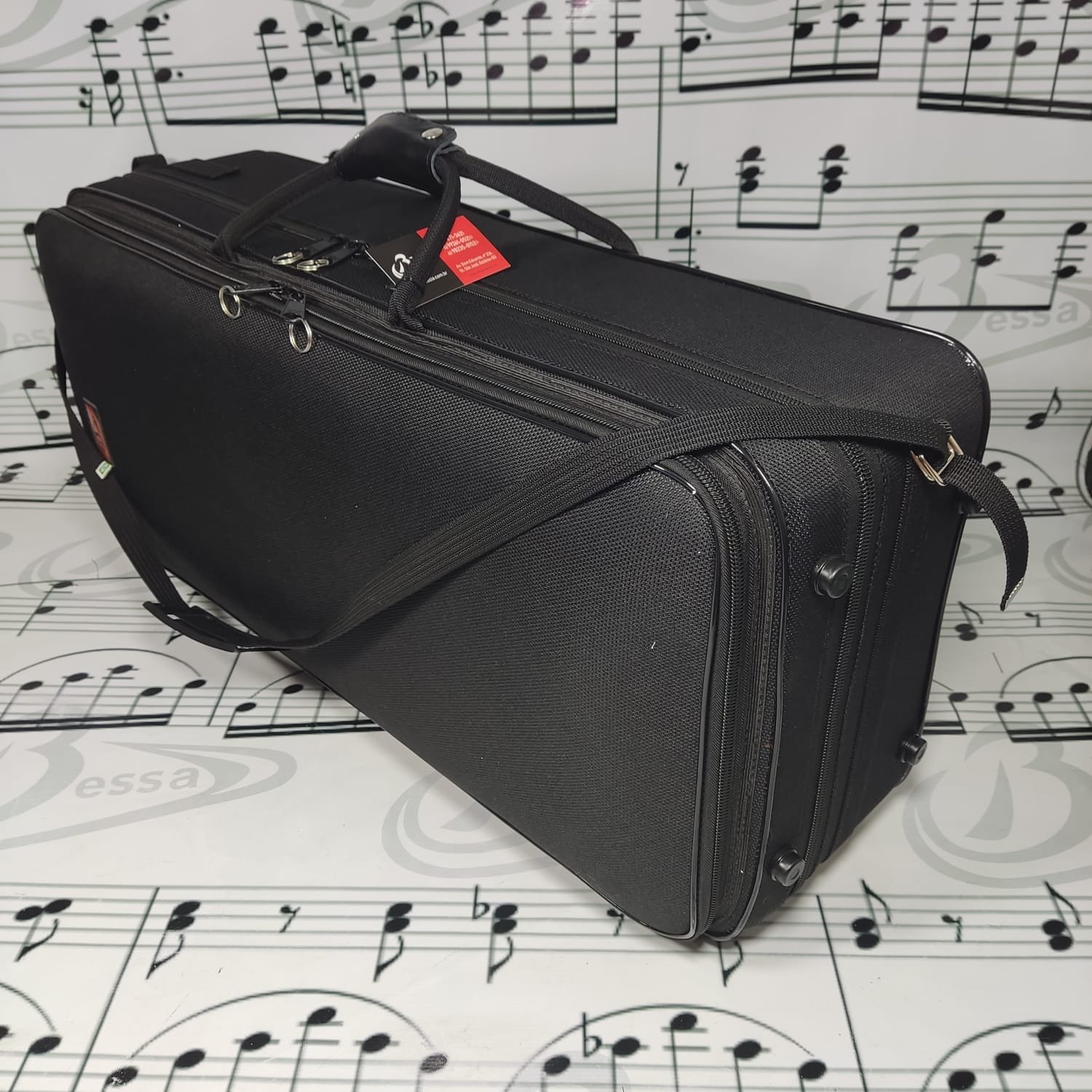 Case para sax alto e tenor Nylon preto - Imagem 2