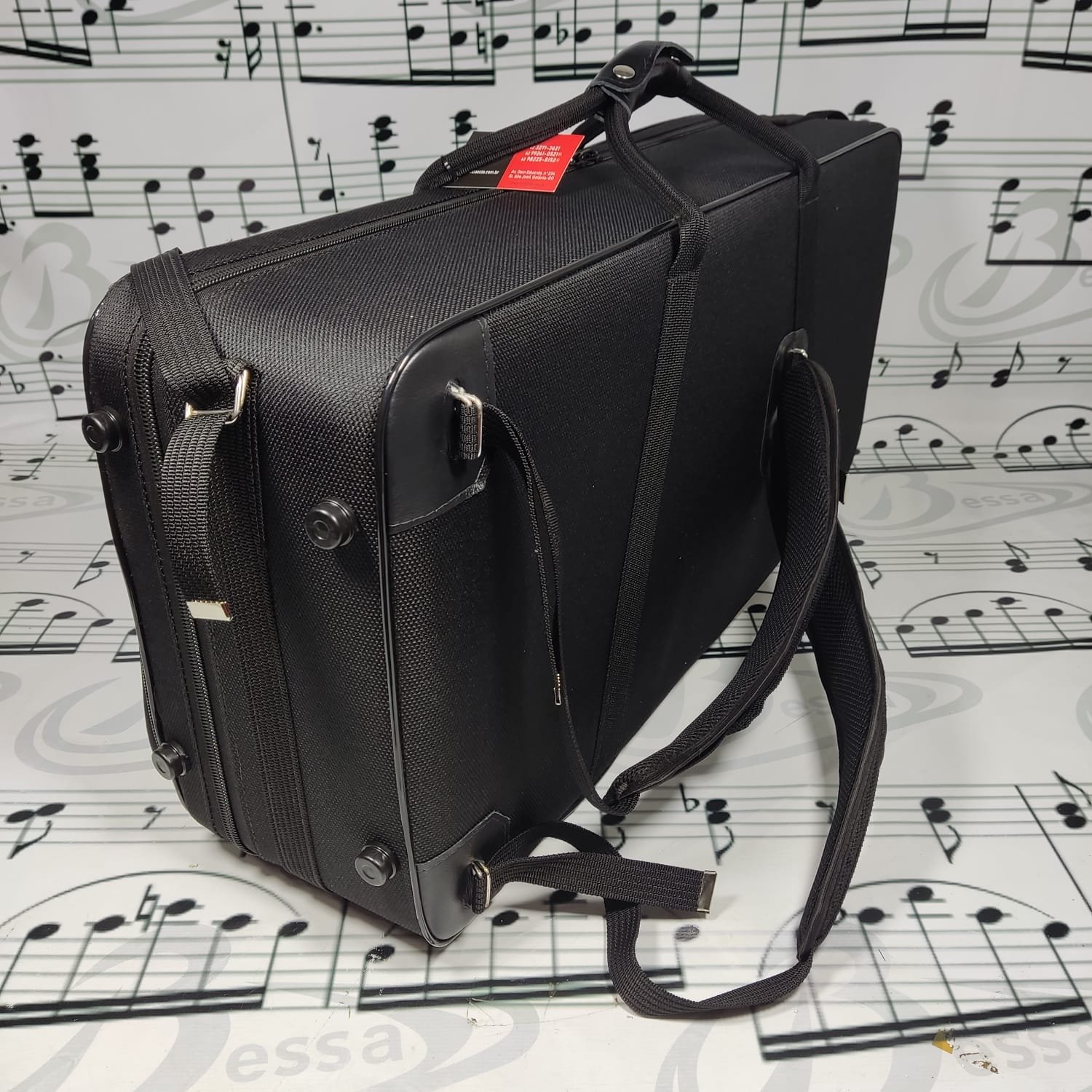 Case para sax alto e tenor Nylon preto - Imagem 4