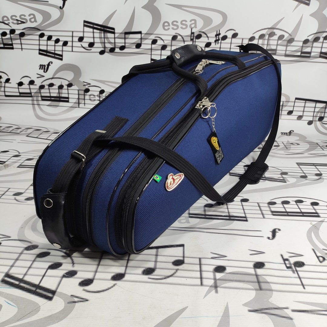 Case para Sax Tenor Nylon Azul - Imagem 2