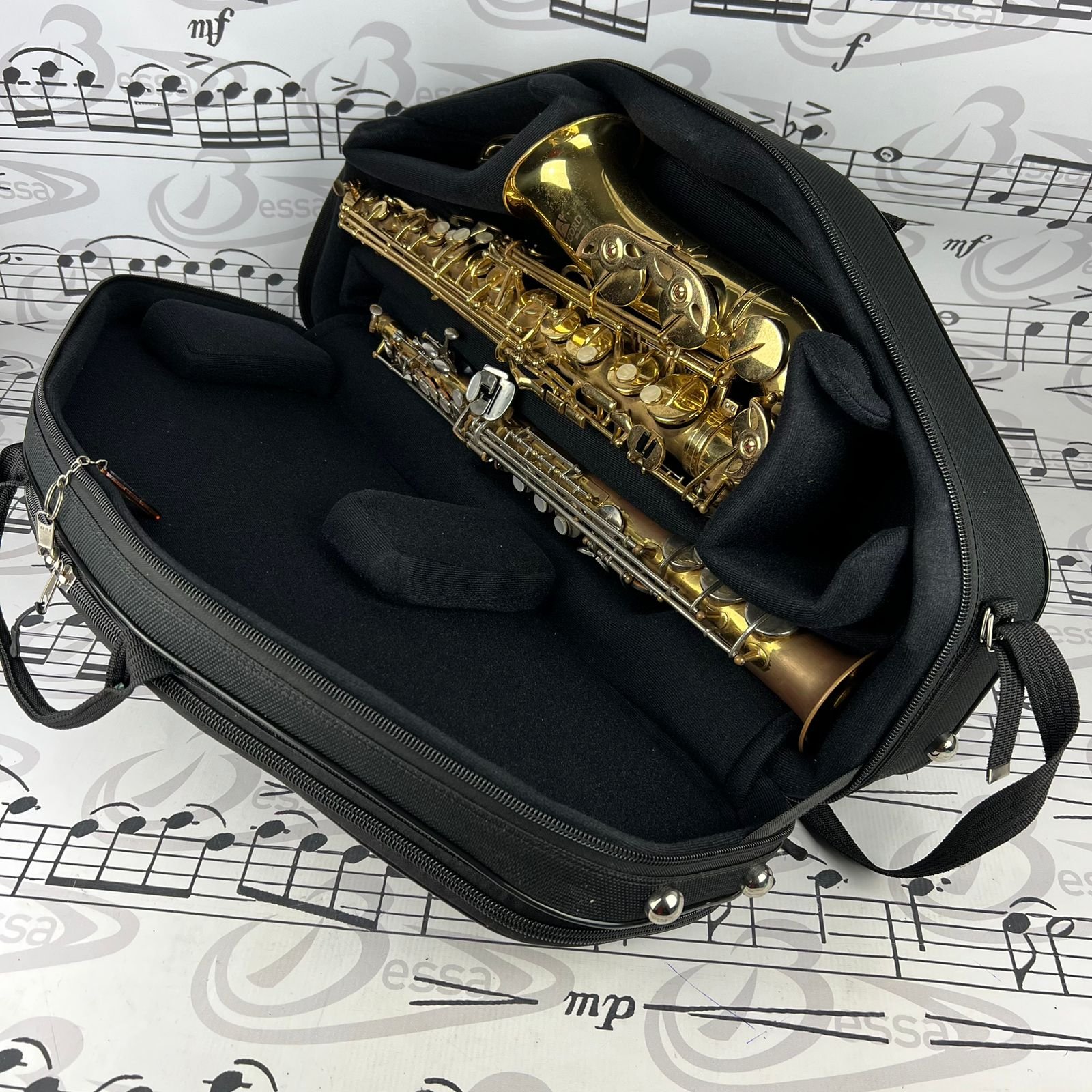 Case Para Sax Alto e Soprano Nylon Preto - Imagem 3
