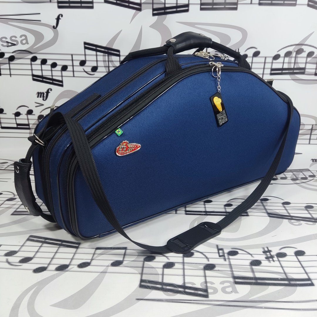 Case Para Sax Alto e Soprano Nylon Azul