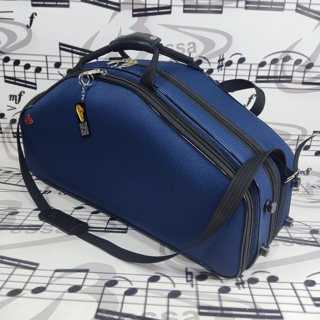 Case Para Sax Alto e Soprano Nylon Azul - Imagem 3