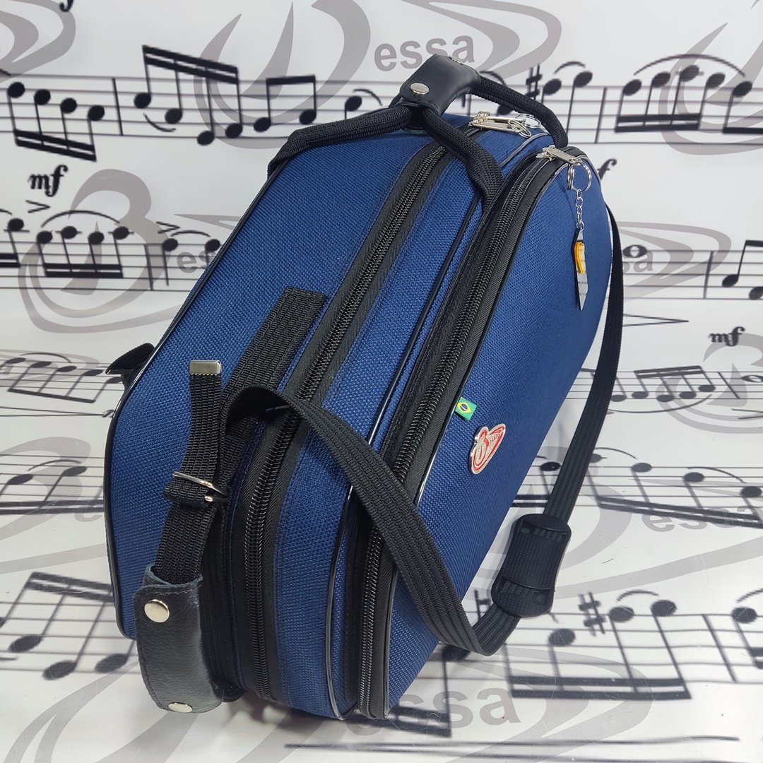 Case Para Sax Alto e Soprano Nylon Azul - Imagem 4