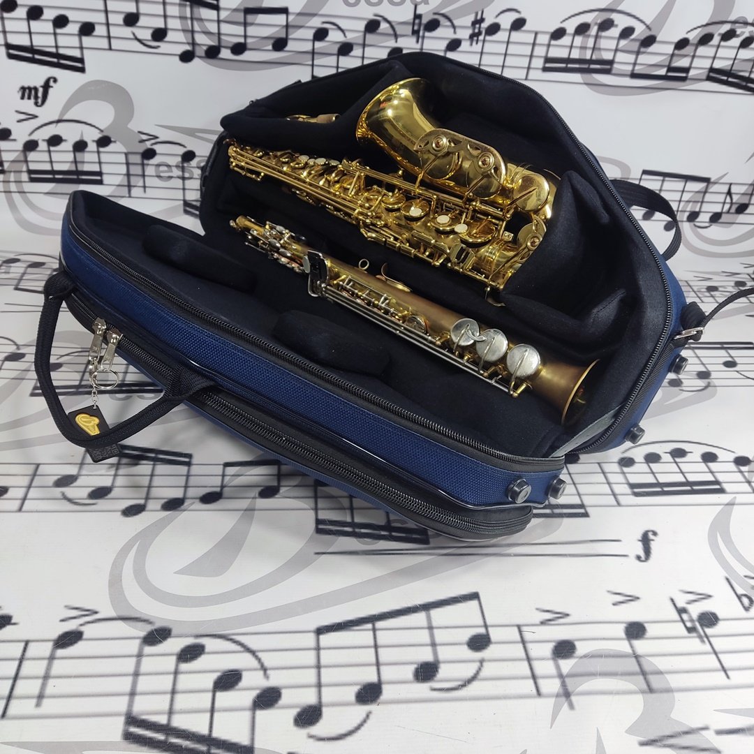 Case Para Sax Alto e Soprano Nylon Azul - Imagem 9