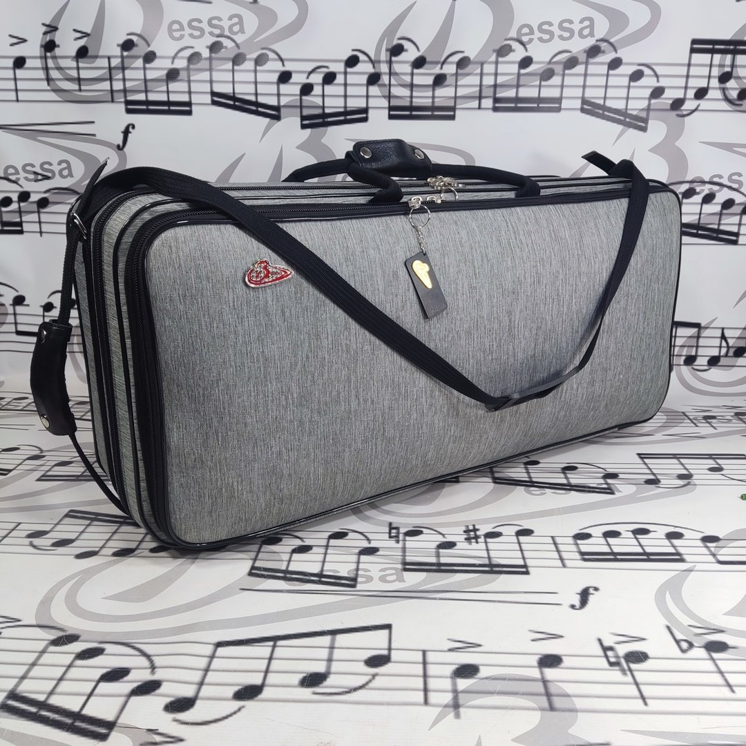 Case para sax alto e tenor Nylon Cinza - Imagem 2