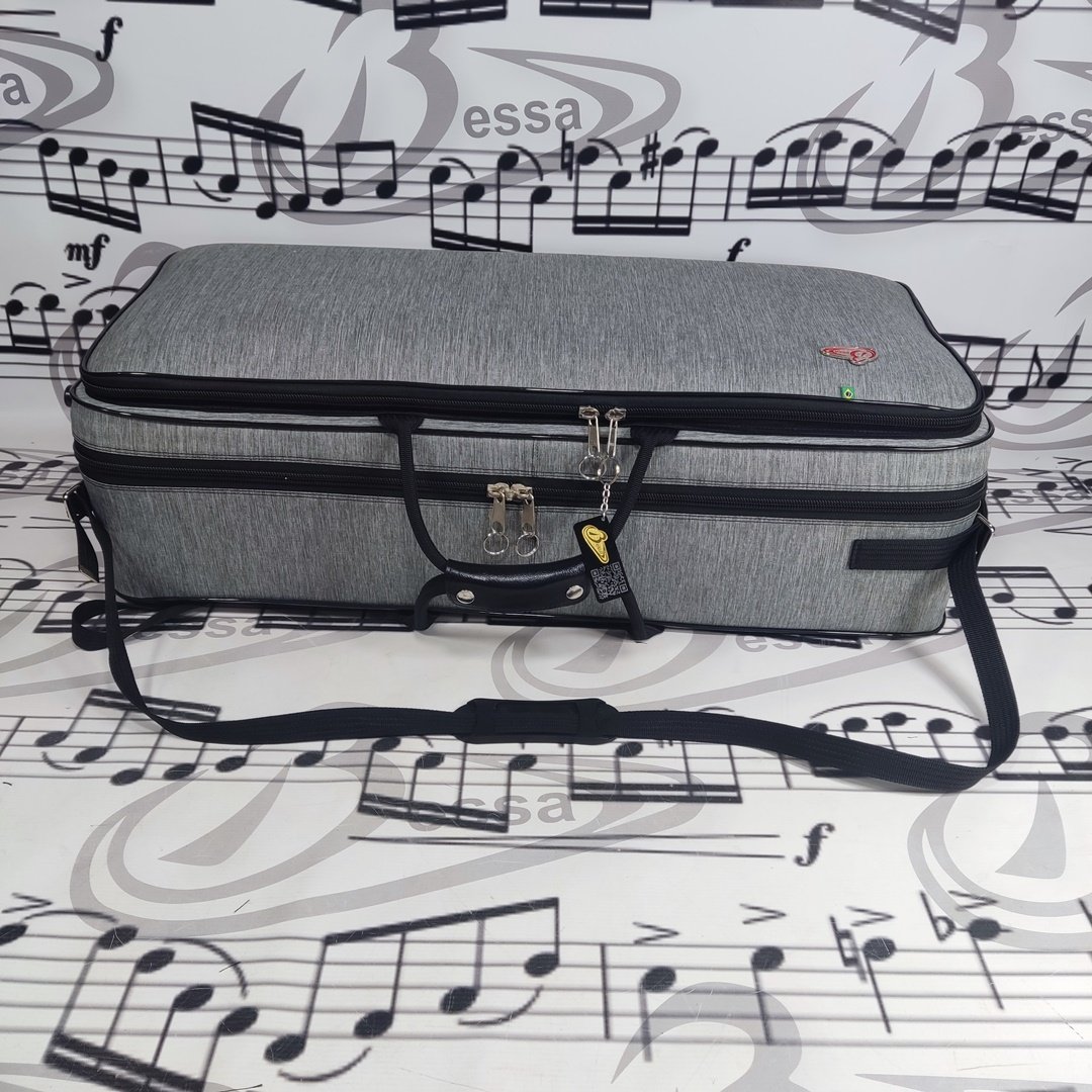 Case para sax alto e tenor Nylon Cinza - Imagem 3