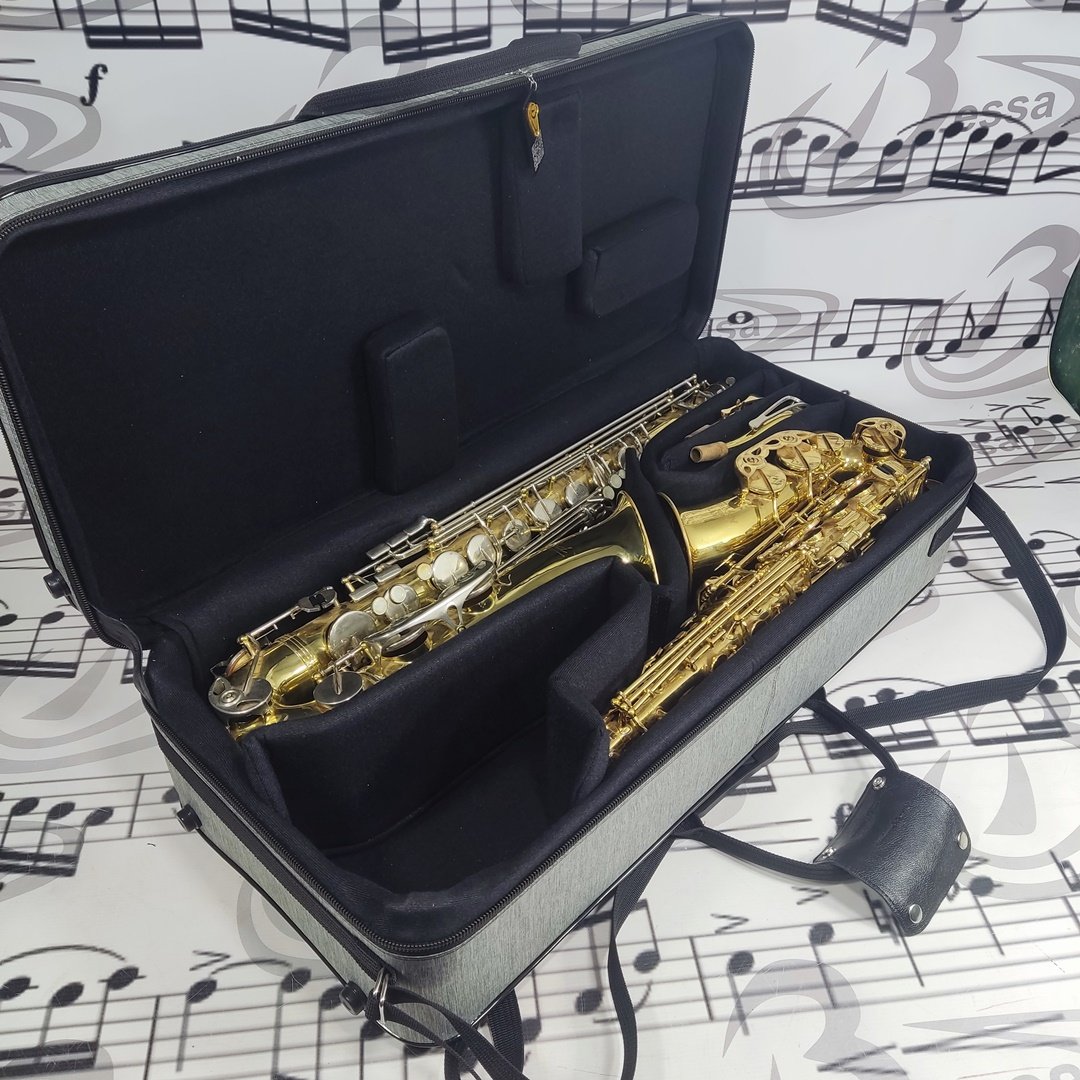 Case para sax alto e tenor Nylon Cinza - Imagem 5