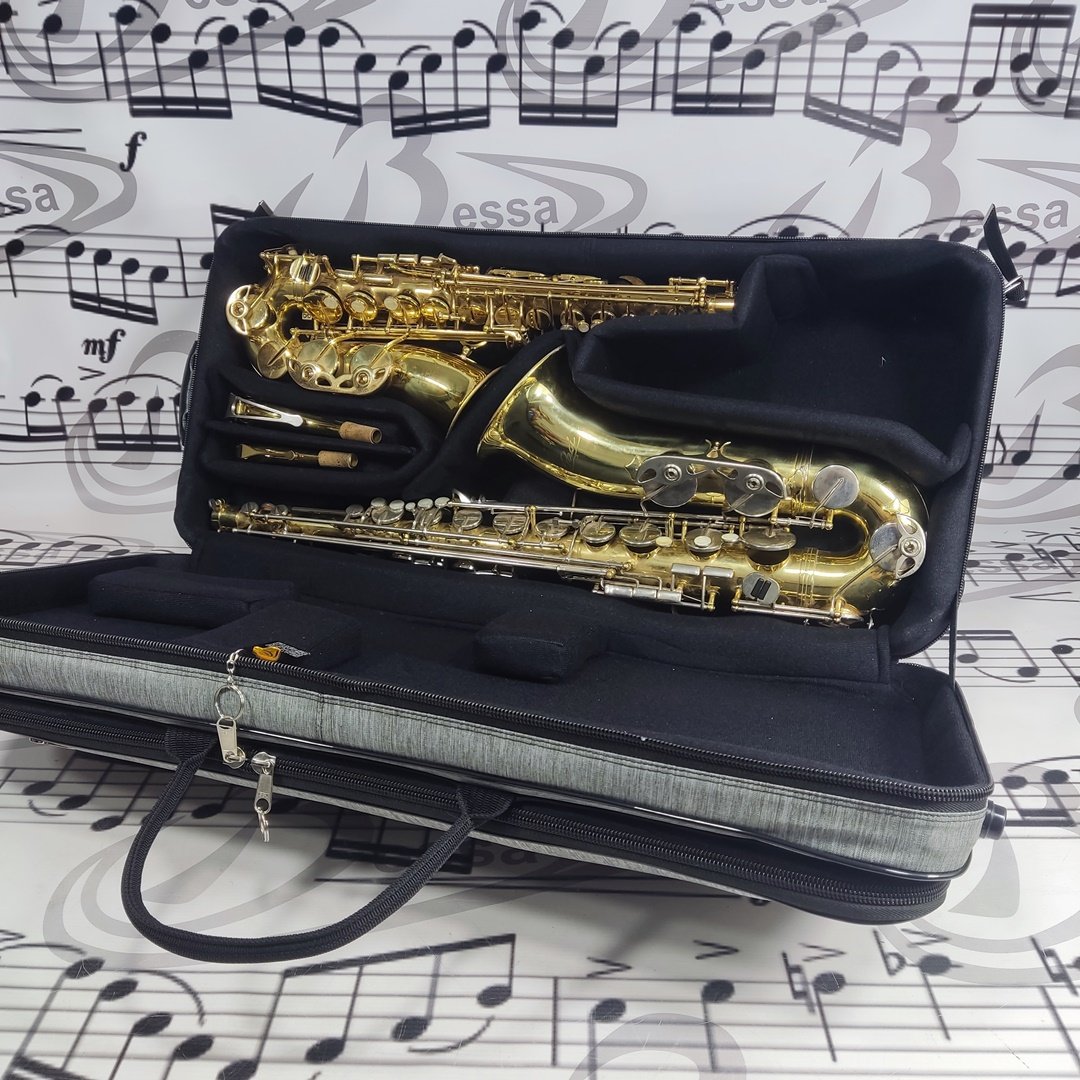 Case para sax alto e tenor Nylon Cinza - Imagem 6