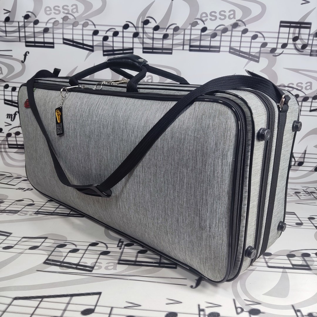 Case para sax alto e tenor Nylon Cinza - Imagem 7