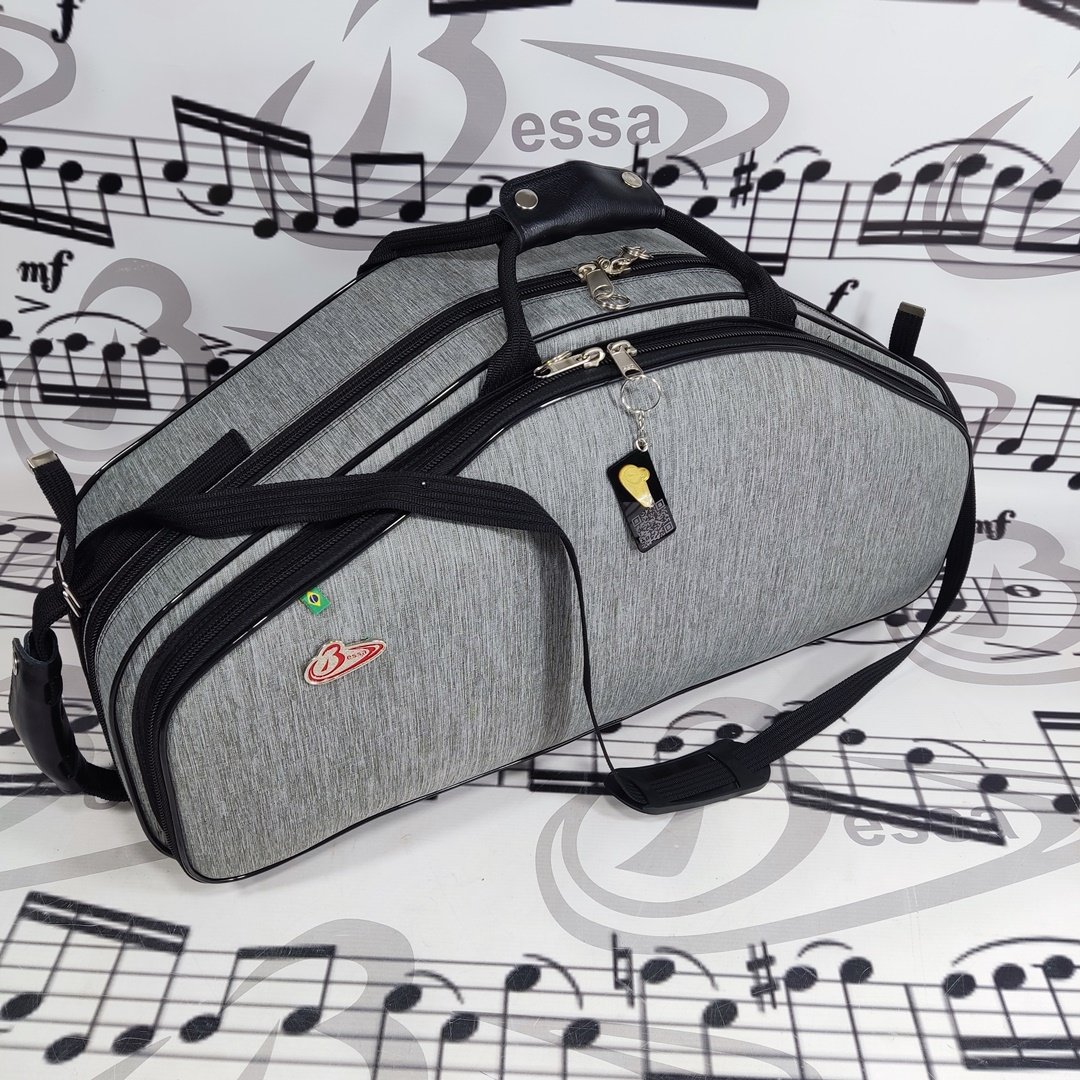 Case para sax alto e soprano Nylon cinza