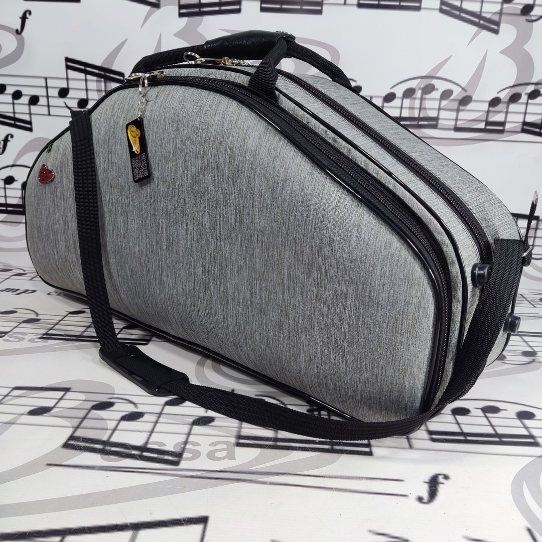 Case para sax alto e soprano Nylon cinza - Imagem 5