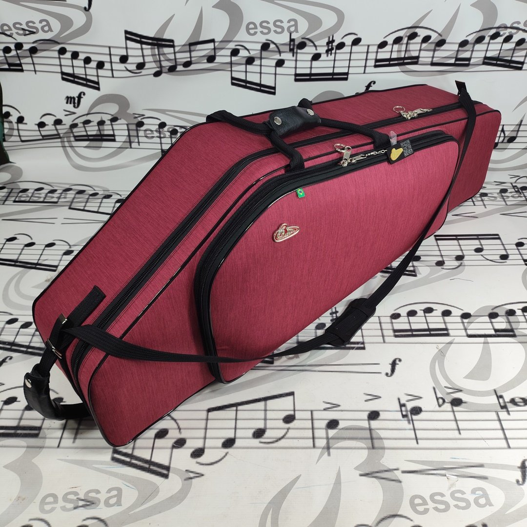 Case para Sax Barítono Nylon vermelho - Imagem 3