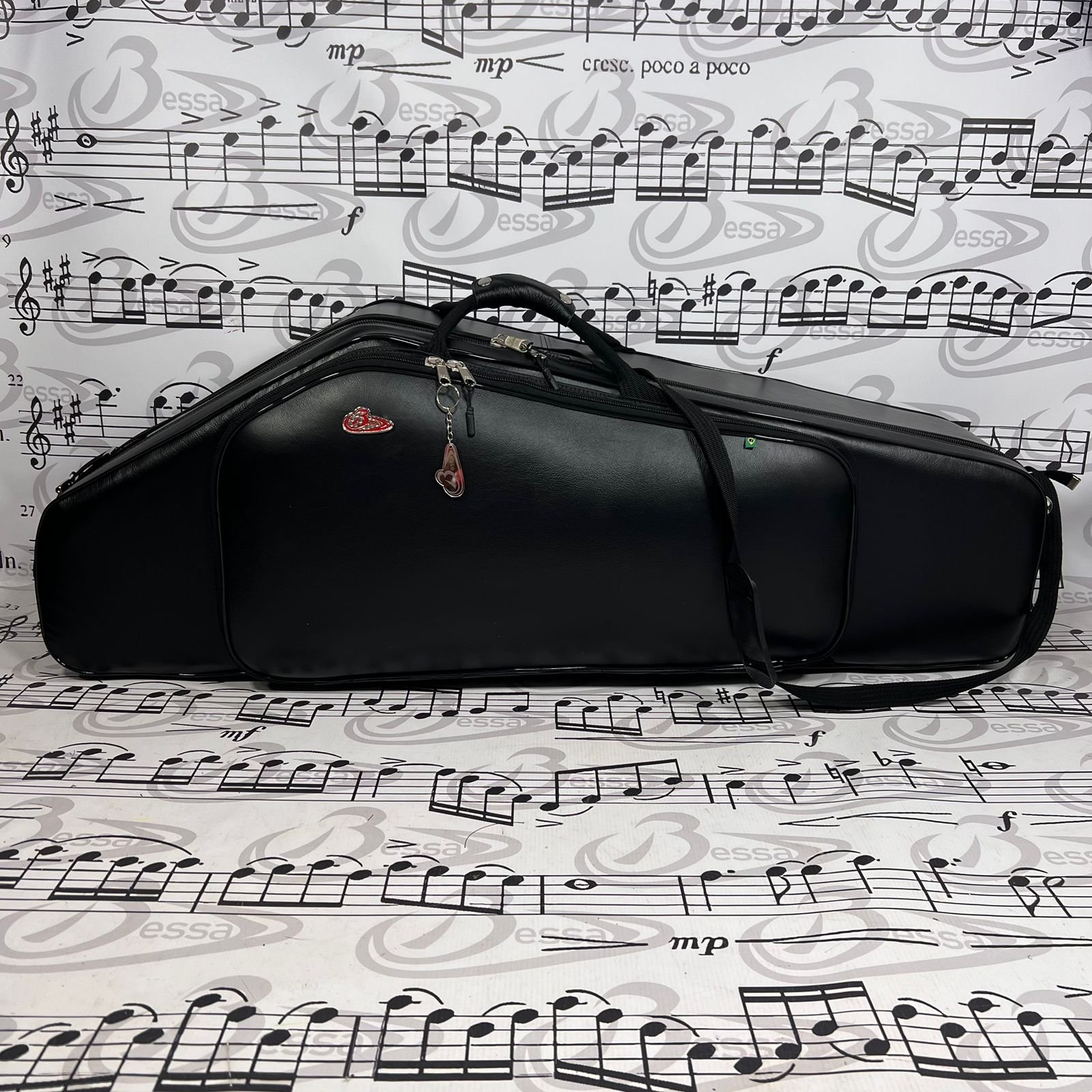 Case para sax Baritono Couro preto - Imagem 2