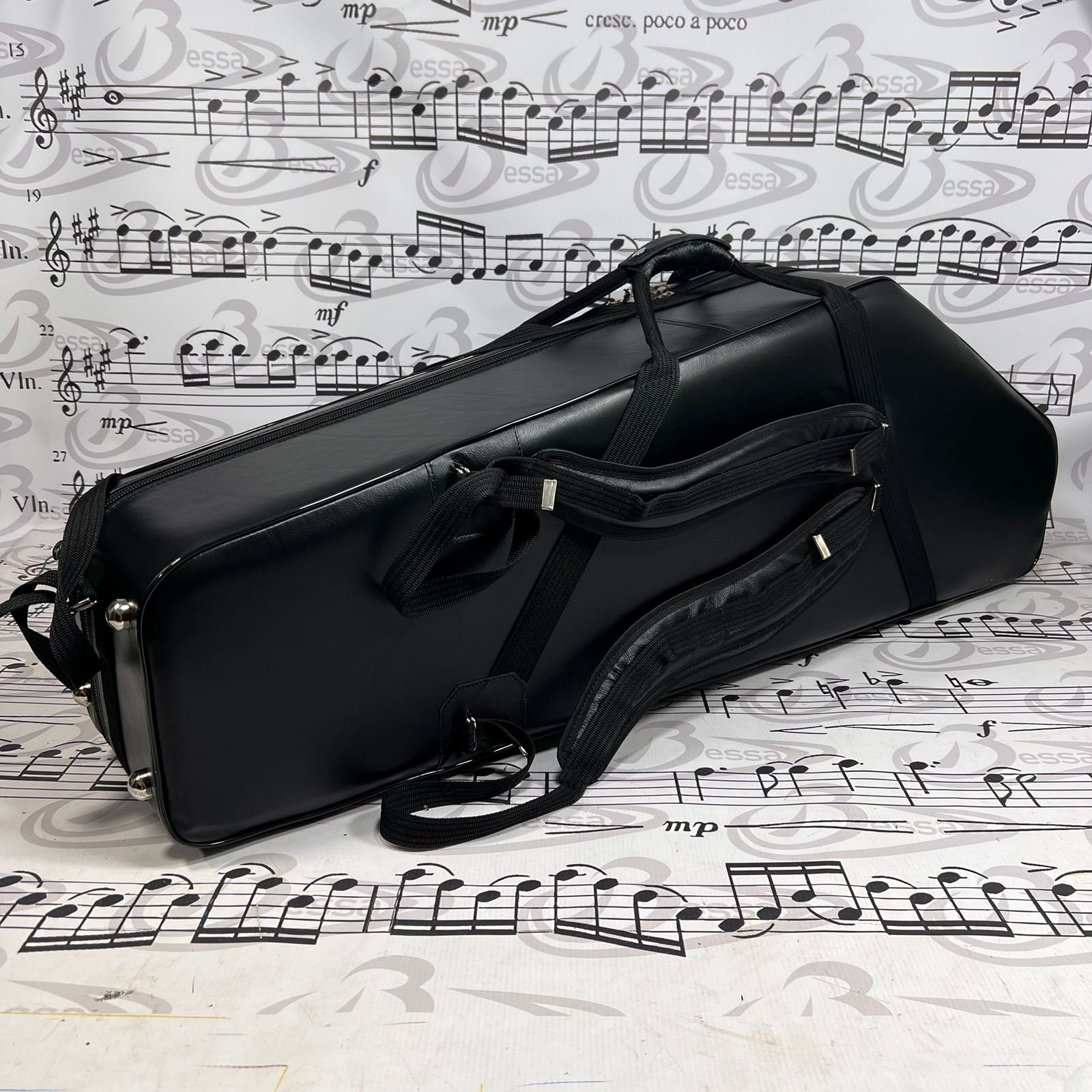 Case para sax Baritono Couro preto - Imagem 8