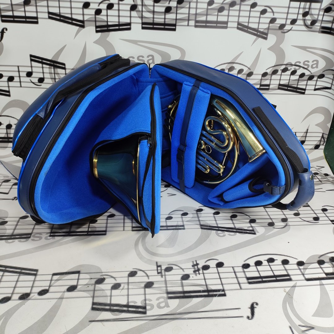 Case para Trompa Couro Azul - Imagem 5