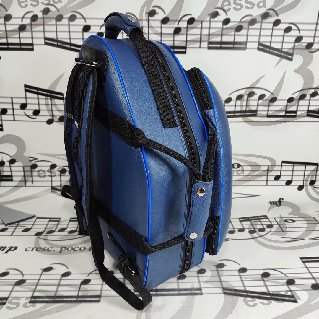 Case para Trompa Couro Azul - Imagem 9