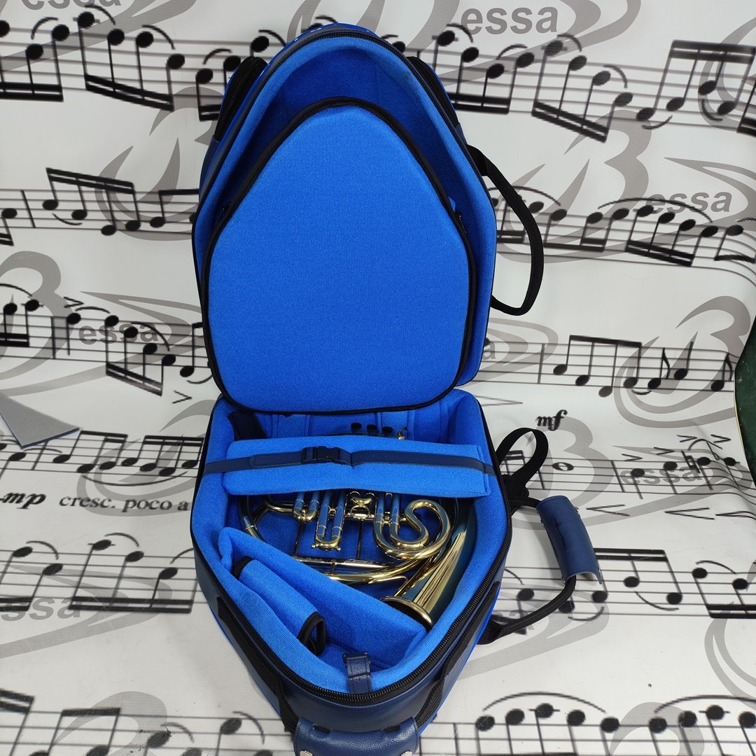 Case para Trompa Couro Azul - Imagem 12