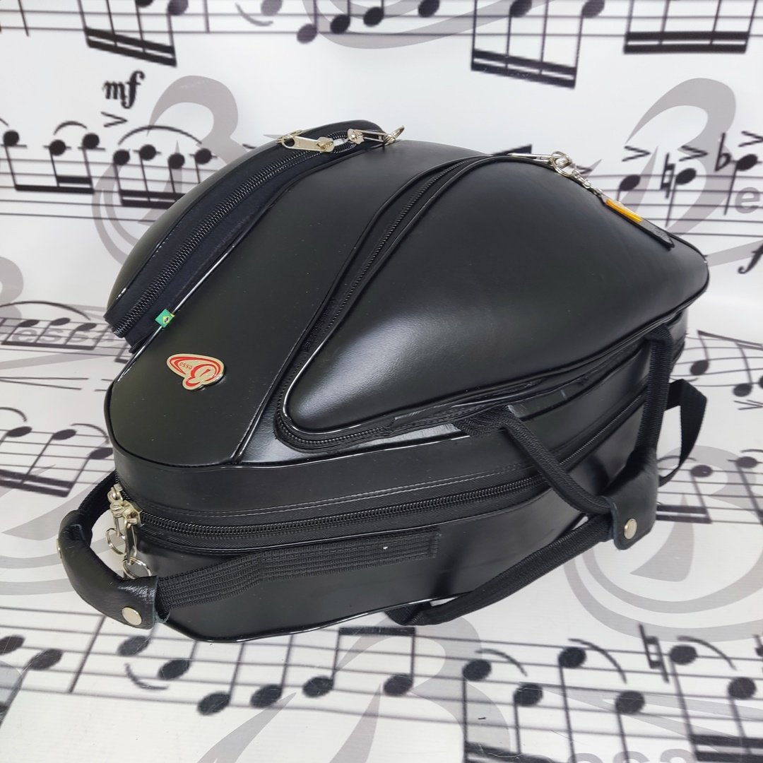 Case para Trompa Couro Preto