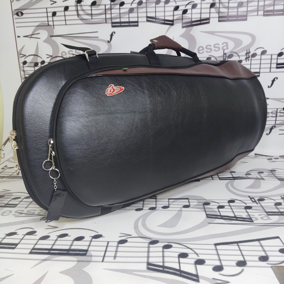 Capa para Euphonium Couro preto e Marrom - Imagem 2