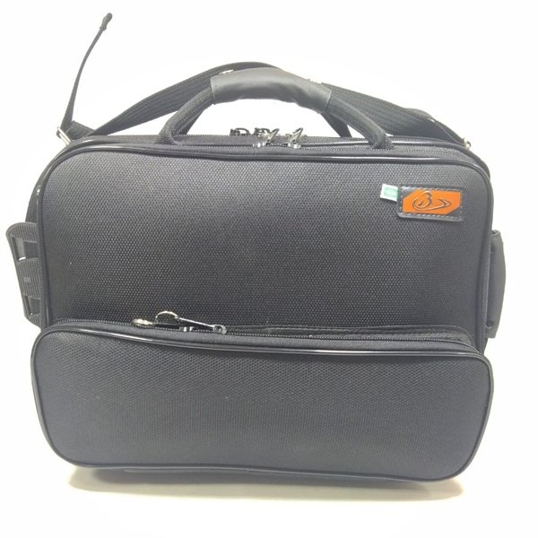 Case para duas Clarinetes Nylon preto / dois bolsos - Imagem 2