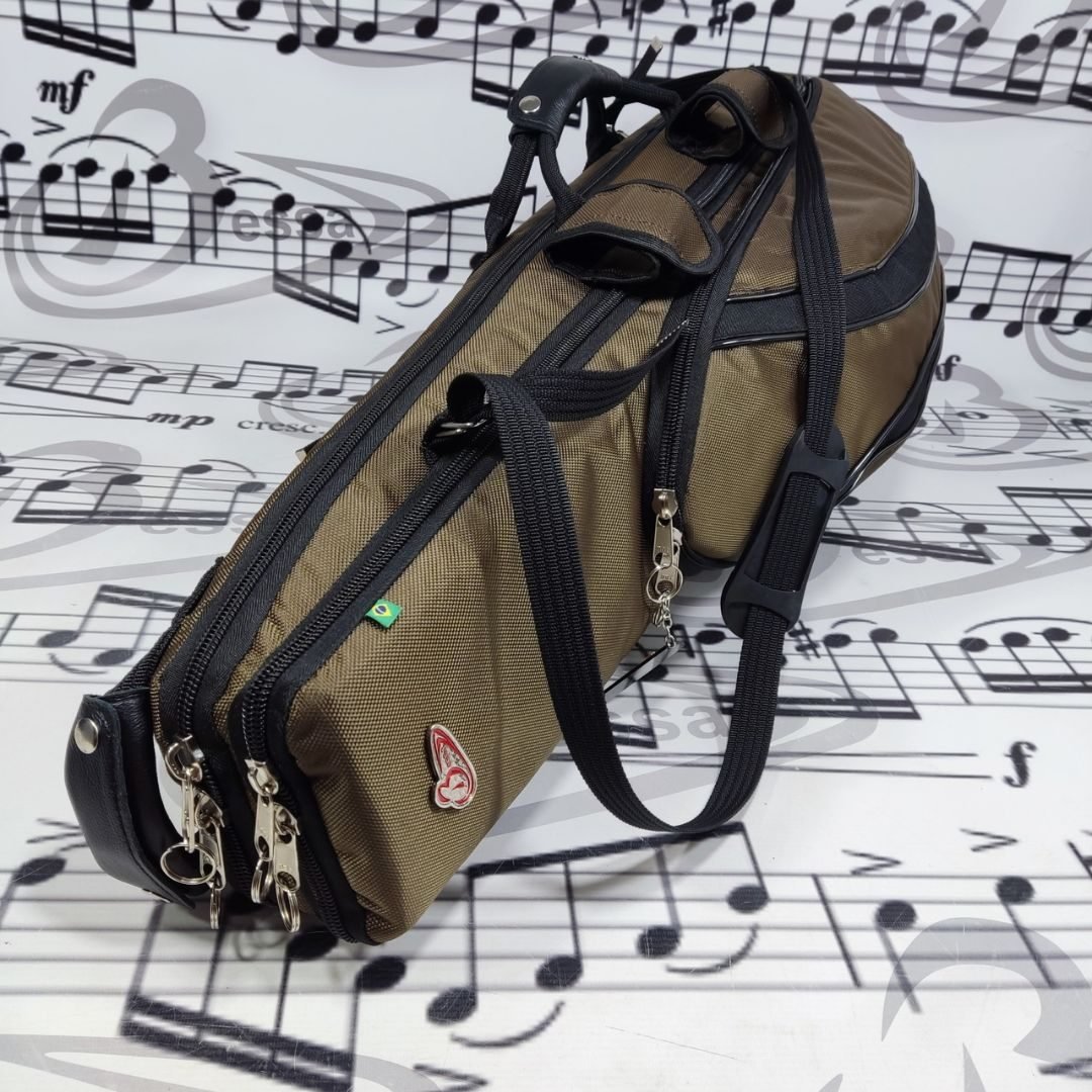 0119 Capa para Trombone Nylon Dourado detalhes Preto 001