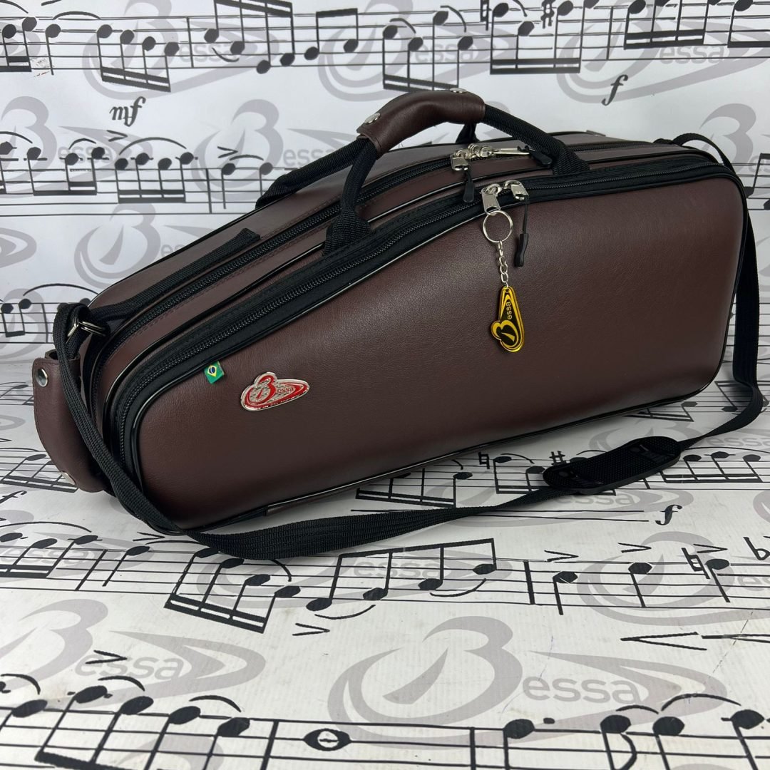0316 Case Para Sax Alto Couro Marrom 001