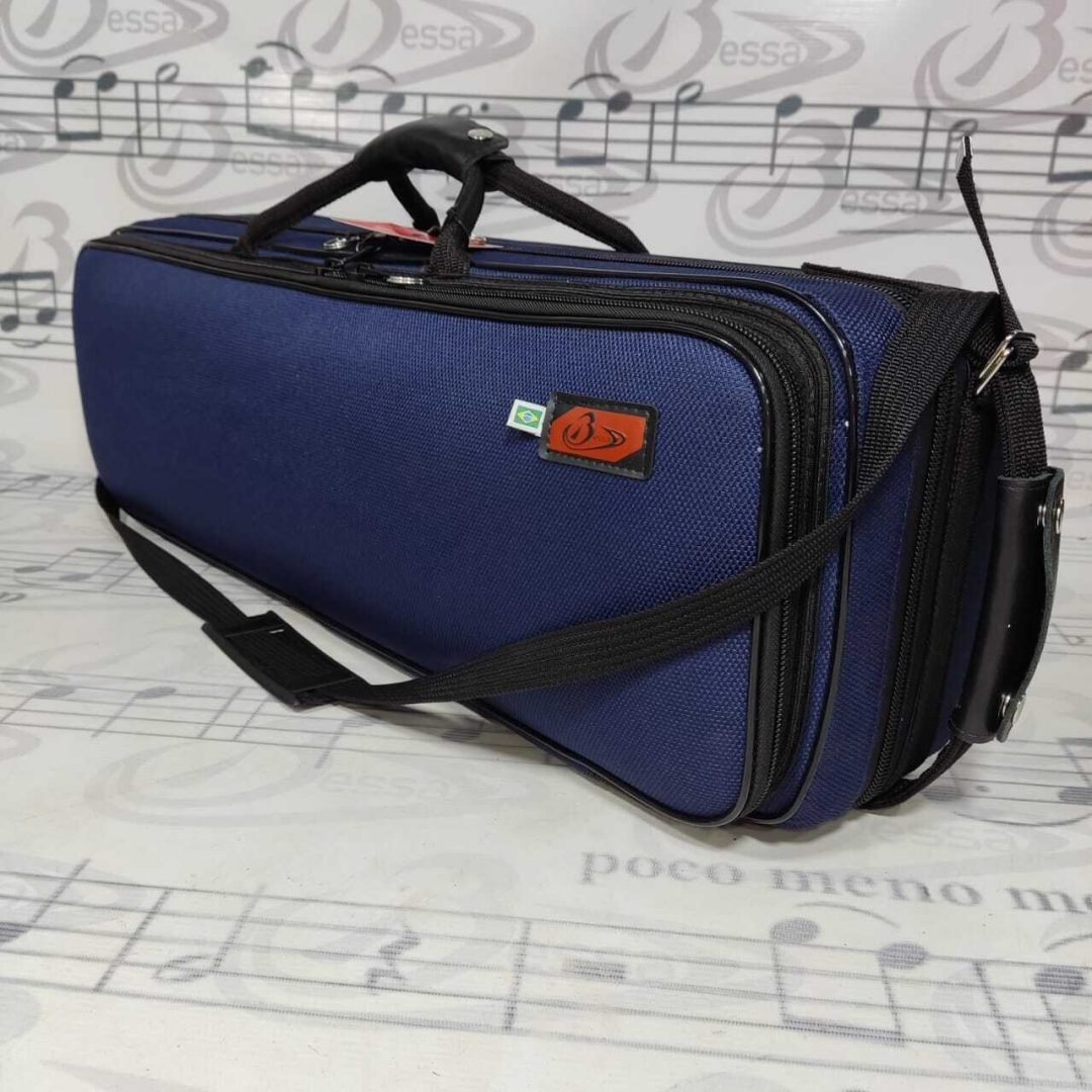 0321 Case Duplo para Sax Soprano Nylon Azul 001