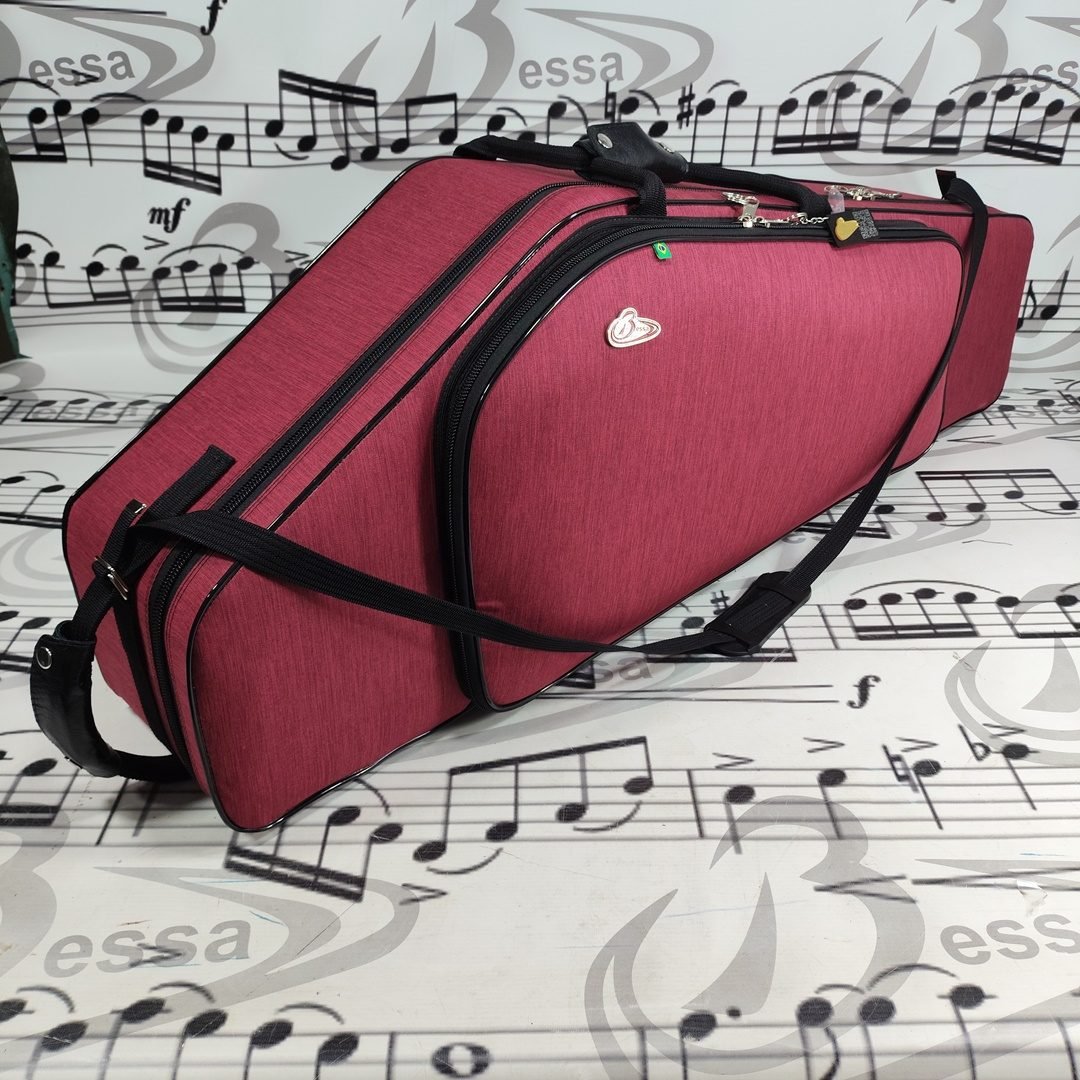 0336 Case para Sax Barítono Nylon vermelho 001