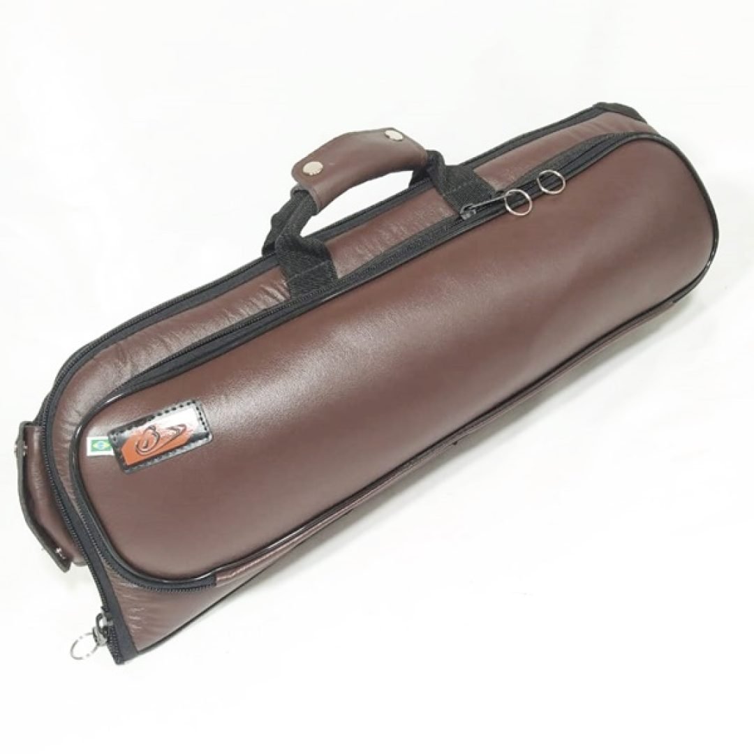 Capa bag para trompete couro marrom 001